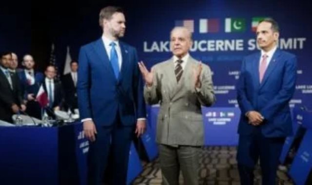 جانب من اجتماعات سويسرا اليوم