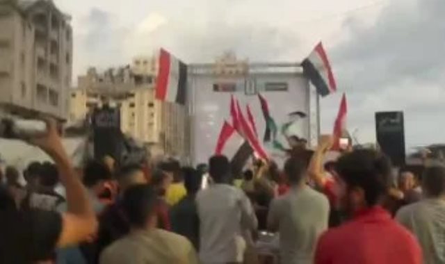 جانب من احتفالات الجماهير المصرية