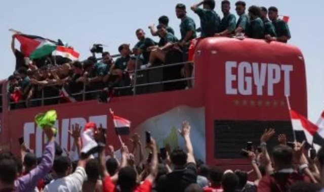 احتفالات منتخب مصر