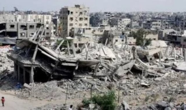 دمار قطاع غزة جراء العدوان الإسرائيلى
