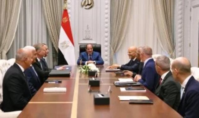 السيد الرئيس عبد الفتاح السيسي خلال اللقاء