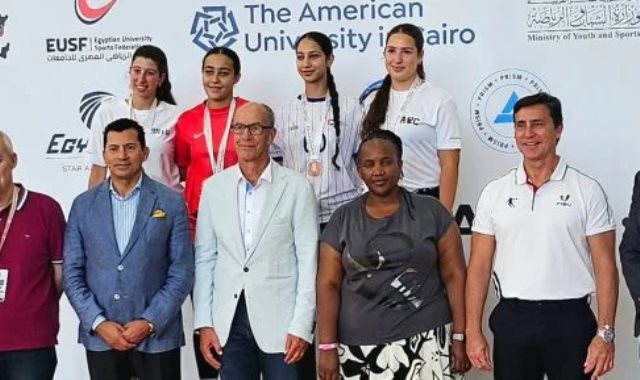 أبطال الريشة الطائرة فى دورة الألعاب الأفريقية للجامعات