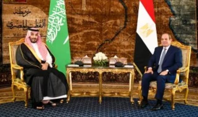 السيد الرئيس عبد الفتاح السيسي والأمير محمد بن سلمان بن عبد العزيز آل سعود