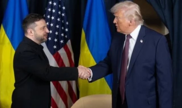 الرئيسين فولوديمير زيلينسكي ودونالد ترامب