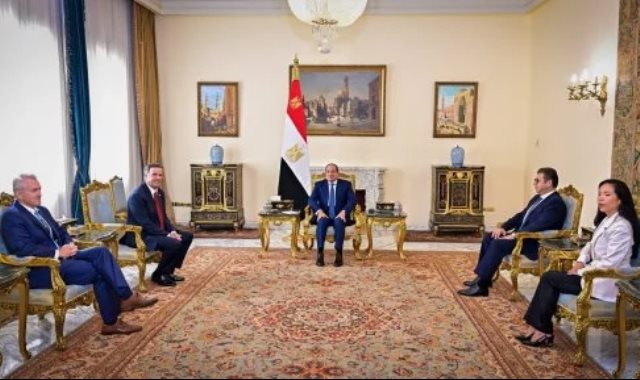 لقاء السيد الرئيس السيسي وجون راتكليف مدير وكالة الاستخبارات المركزية الأمريكية