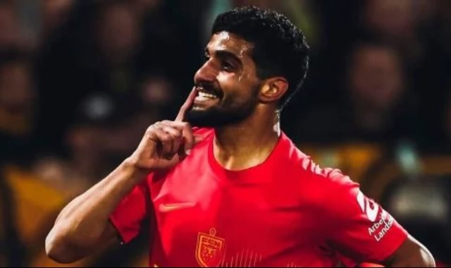 إبراهيم عادل لاعب نادي نوردشيلاند الدنماركي