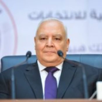 المستشار لاشين ابراهيم رئيس الهيئة الوطنية للانتخابات