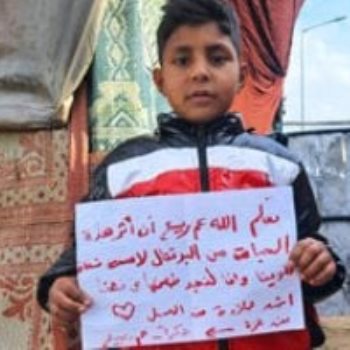 أطفال غزة يشكرون العم ربيع