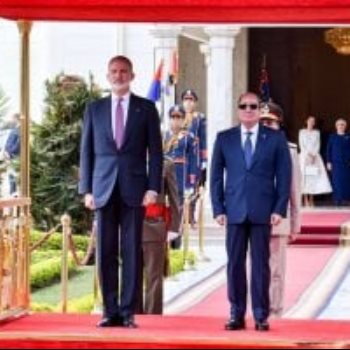 الرئيس عبد الفتاح السيسي يستقبل ملك إسبانيا