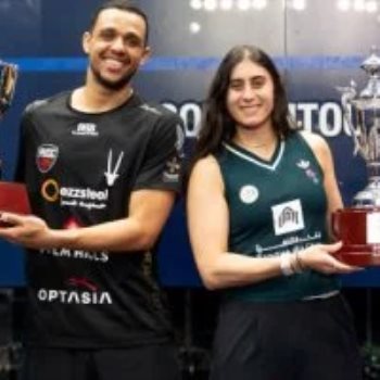 نور الشربيني ومصطفى عسل بطلا الاسكواش