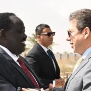 السيد اللواء حسن رشاد رئيس المخابرات العامة المصرية يلتقى وفد جنوب السودان