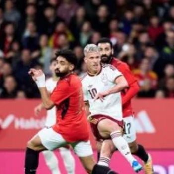 جانب من مباراة مصر وإسبانيا