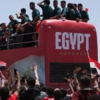 احتفالات منتخب مصر