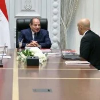 اجتمع السيد الرئيس عبد الفتاح السيسي، بمدينة العلمين اليوم