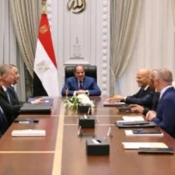 السيد الرئيس عبد الفتاح السيسي خلال اللقاء