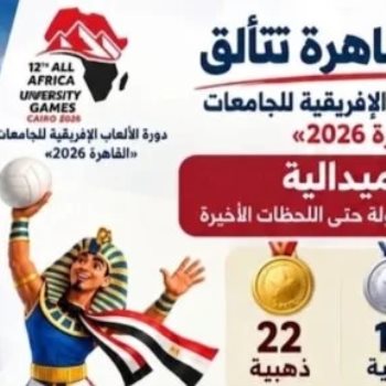 جامعة القاهرة تتألق فى دورة الألعاب الإفريقية للجامعات