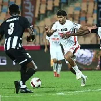 جانب من مباراة الزمالك والجيش الرواندي