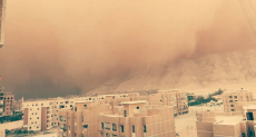 عاصفة ترابية تجتاح محافظة سوهاج