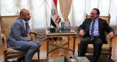 وزير الاتصالات ياسر القاضي يستقبل ياسر شاكر الرئيس التنفيذي لأورنج مصر