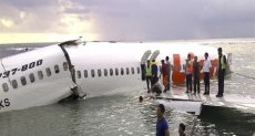 جانب من حادث الطائرة الإندونيسية 