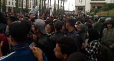 جانب من وقفة طلاب المغرب الاحتجاجية 