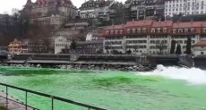النهر الأخضر بدون سترات صفراء.. أحدث طرق الاحتجاج في سويسرا
