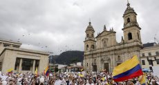 مسيرة ضد العنف فى كولومبيا 