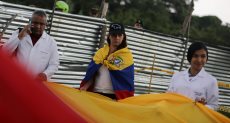 أطباء فنزويلا يحتجون 