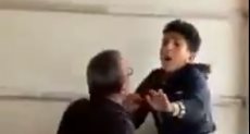 مدرس يعتدى بالضرب على طالب