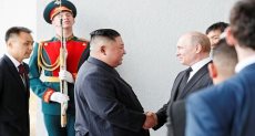 بوتين وزعيم كوريا الشمالية 