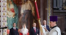 بوتين فى قداس عيد القيامة