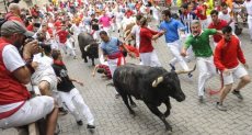مهرجان مصارعة الثيران بإسبانيا