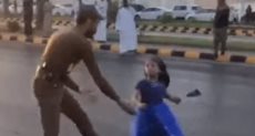 شرطي سعودي ينقذ طفلة