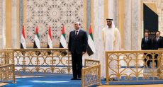 الرئيس عبد الفتاح السيسي والشيخ محمد بن زايد، ولي عهد أبو ظبي