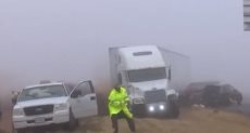 انحراف شاحنة فى ولاية تكساس