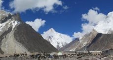 سلسلة جبال قراقرم بباكستان