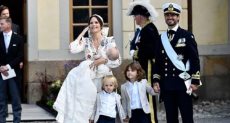 الأميرة صوفيا وزوجها الأمير كارل فيليب وأطفالهما