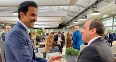 لقاء الرئيس السيسي مع الأمير تميم بن حمدأمير دولة قطر