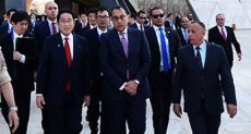 رئيس الوزراء يستقبل نظيره الياباني في المتحف المصري الكبير