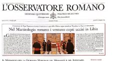 زيارة البابا تواضروس تتصدر عناوين الصحيفة الرسمية للڤاتيكان