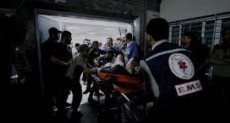 قصف مدخل مستشفى الشفاء