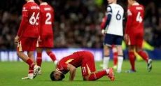 محمد صلاح خلال مباراة توتنهام