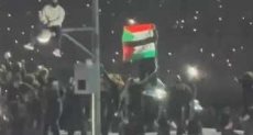 رفع علمى فلسطين والسودان