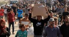 الوضع المأسوى فى غزة من تشريد وتجويع على يد الاحتلال الإسرائيلى - أرشيفية