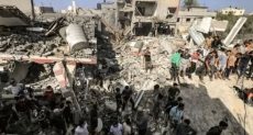 قصف خان يونس في قطاع غزة
