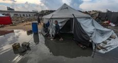 خيم وسط الشتاء في قطاع غزة