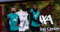محمد صلاح في تدريبات ليفربول اليوم