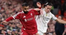 محمد صلاح في مباراة ليفربول وريال مدريد بدوري أبطال أوروبا