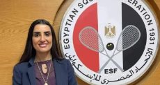 آمنة الطرابلسي رئيس الاتحاد المصري للاسكواش
