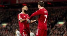 احتفال محمد صلاح مع فيرتز